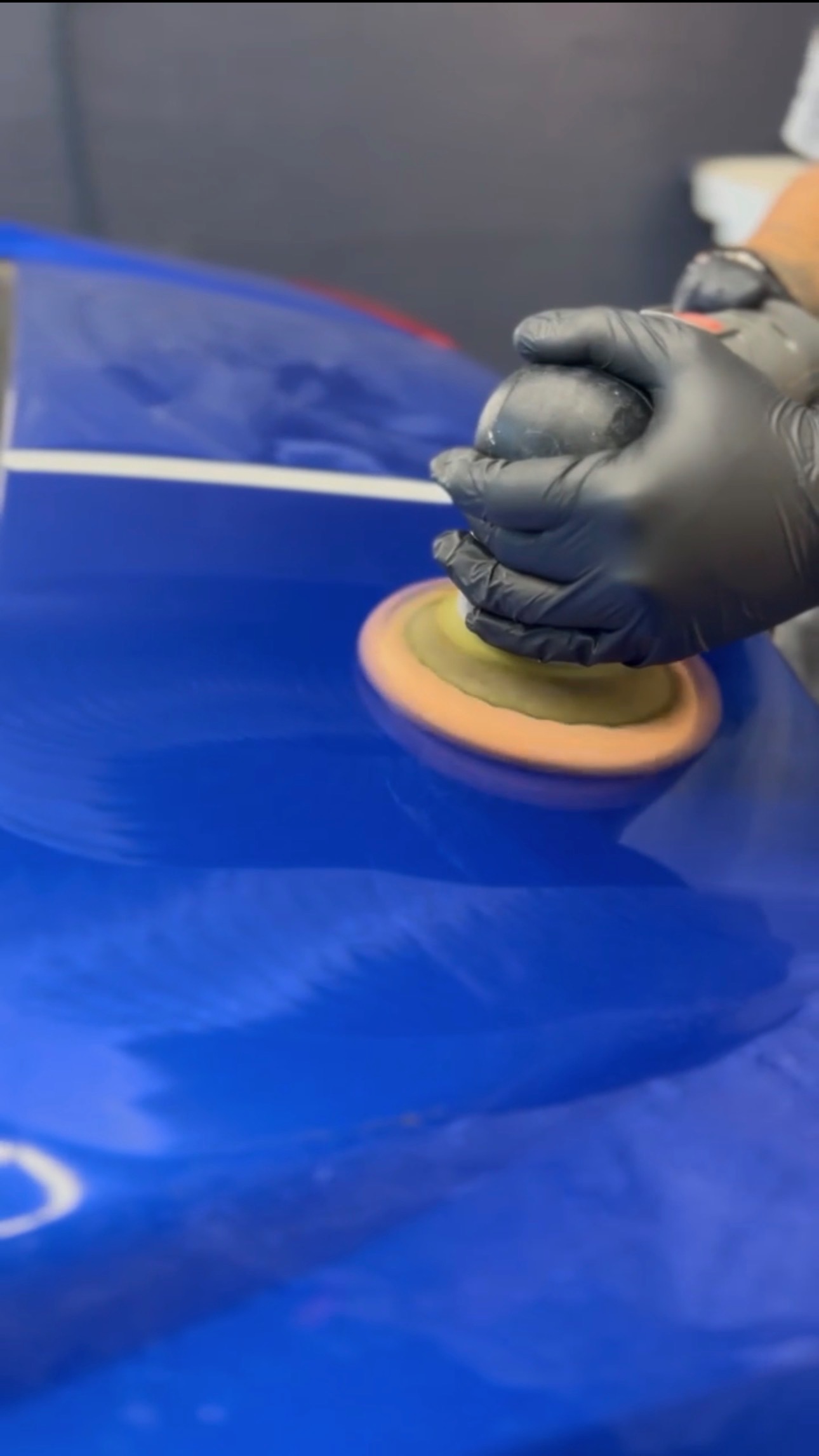 Paint buffing and polish prep before ceramic coating application