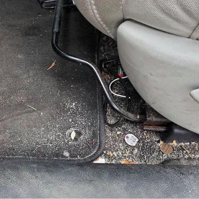 Rear Interior — Before